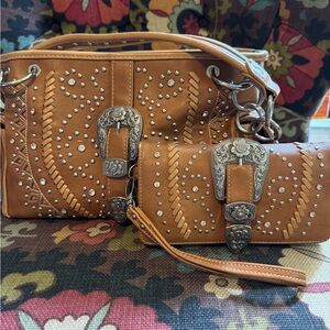 Montana West purse with matching wallet